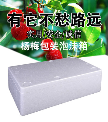 云南厂家供应 杨梅包装泡沫箱 3-4公斤生鲜水果泡沫箱图片