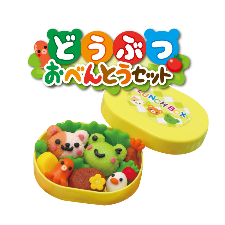 日本进口银鸟Gincho大米彩泥动物便当套装DIY儿童益智玩具