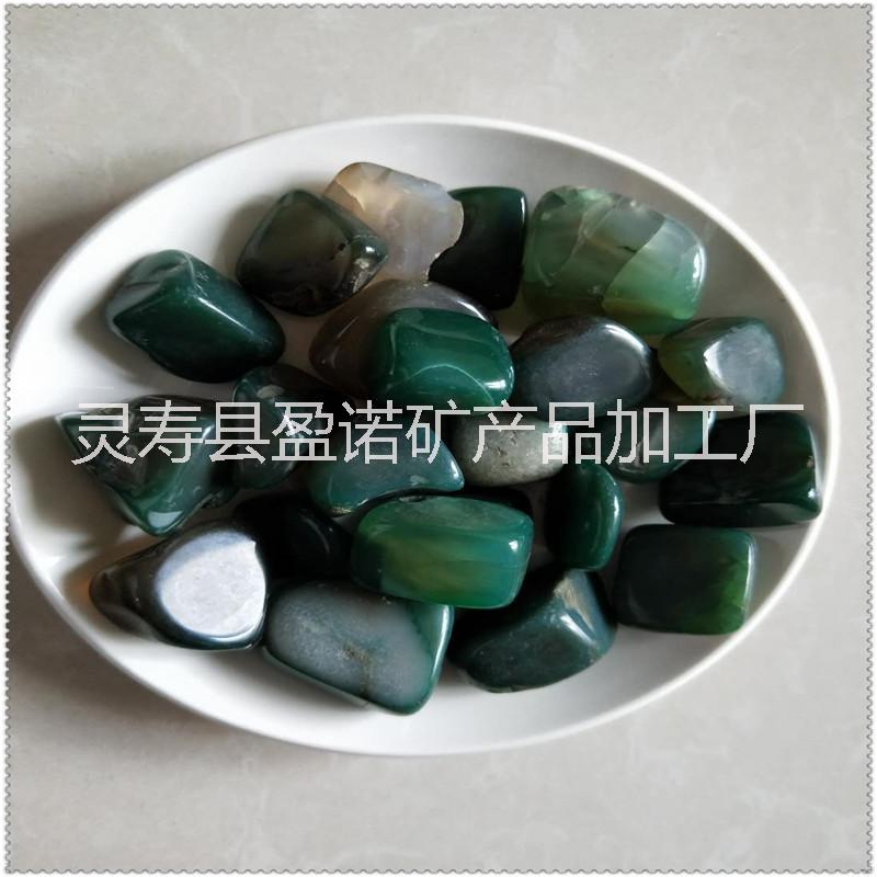 水晶石供应天然绿玛瑙水晶石 鱼缸装饰