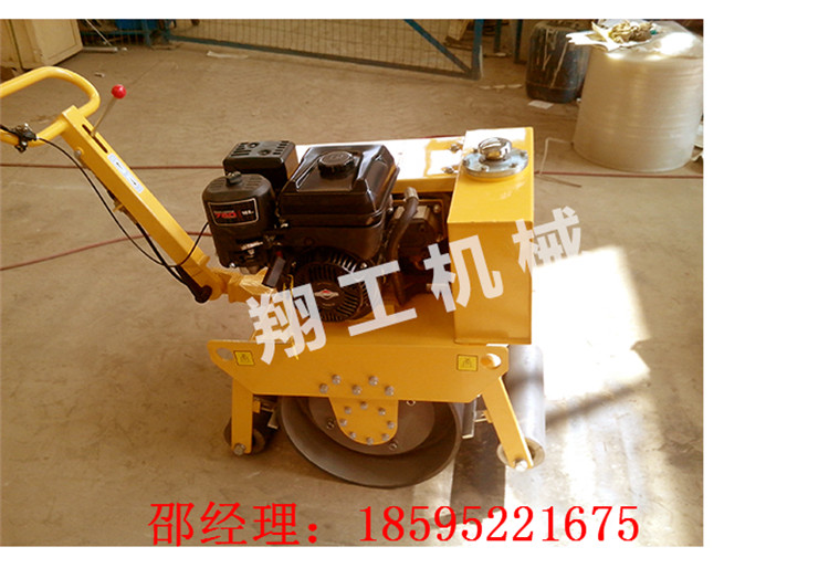 修补路面便携式压路机  北京手扶双轮压路机 小型压路机厂家图片