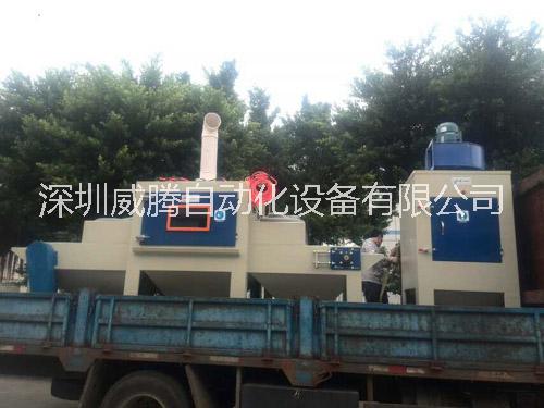 平面输送式自动喷砂机生产厂家  辽宁平面输送式自动喷砂机