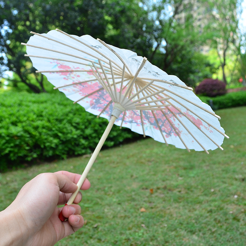 不防雨纸伞古典牡丹梅花迷你小纸伞幼儿园小号装饰伞道具伞图片