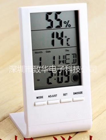 电子LCD显示时钟月相温湿度计芯批发