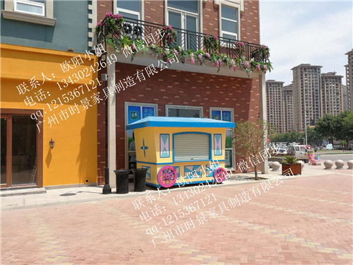 桂林时景步行街售货车公园饮料售卖亭售货车厂家直销批发图片