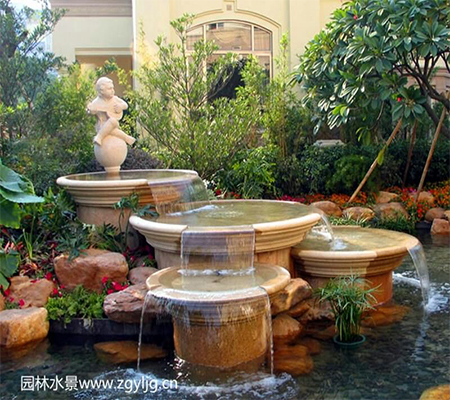 景观喷泉设计施工景观喷泉设计施工  大型绿化养护单价6元/平方