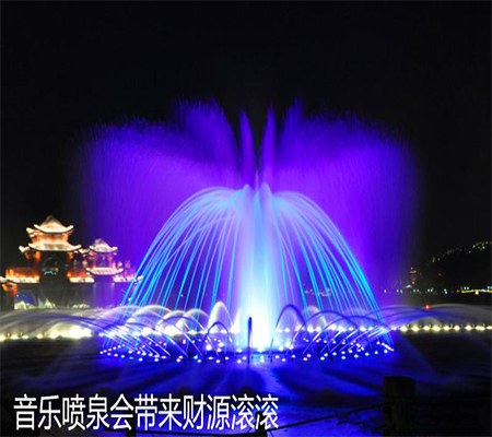 音乐水景灯带设计施工   上海谐积园林专业施工设计图片