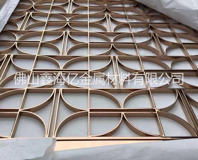仿古铜铝板雕刻镂空花格屏风  湖北荆州鑫海亿不锈钢屏风  生产  定制