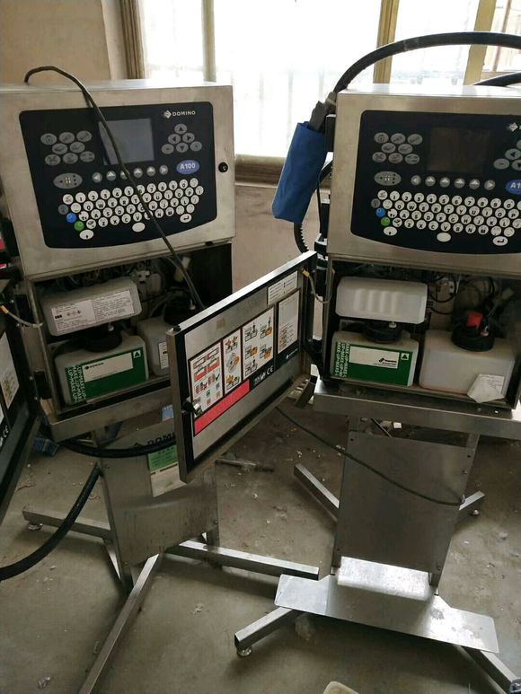 出售二手电脑自动打码机，油墨 二手多米诺喷码机
