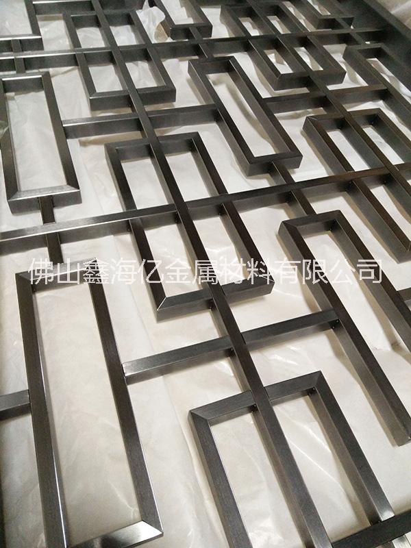 黑钛拉丝点焊不锈钢屏风  北京丰台鑫海亿不锈钢屏风  生产  定制
