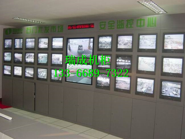 工厂直销监控室各种电视墙拼接屏液压前维护支架弧形拼接屏幕墙 显示屏幕电视墙图片