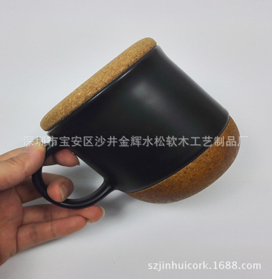 深圳厂家直销供应马克杯陶瓷咖啡软木杯套