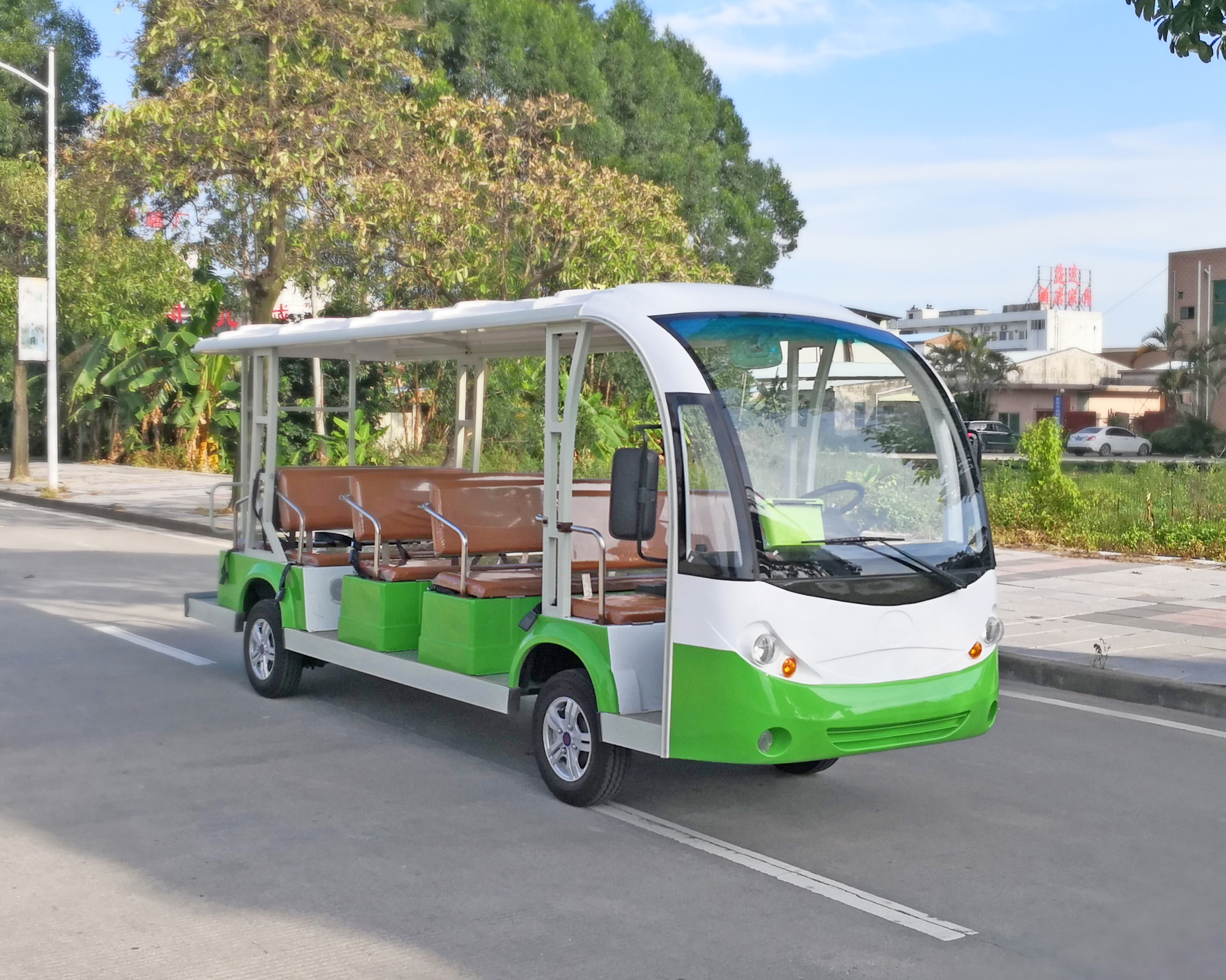 厂家推出新款14电动观光车 旅游观光车