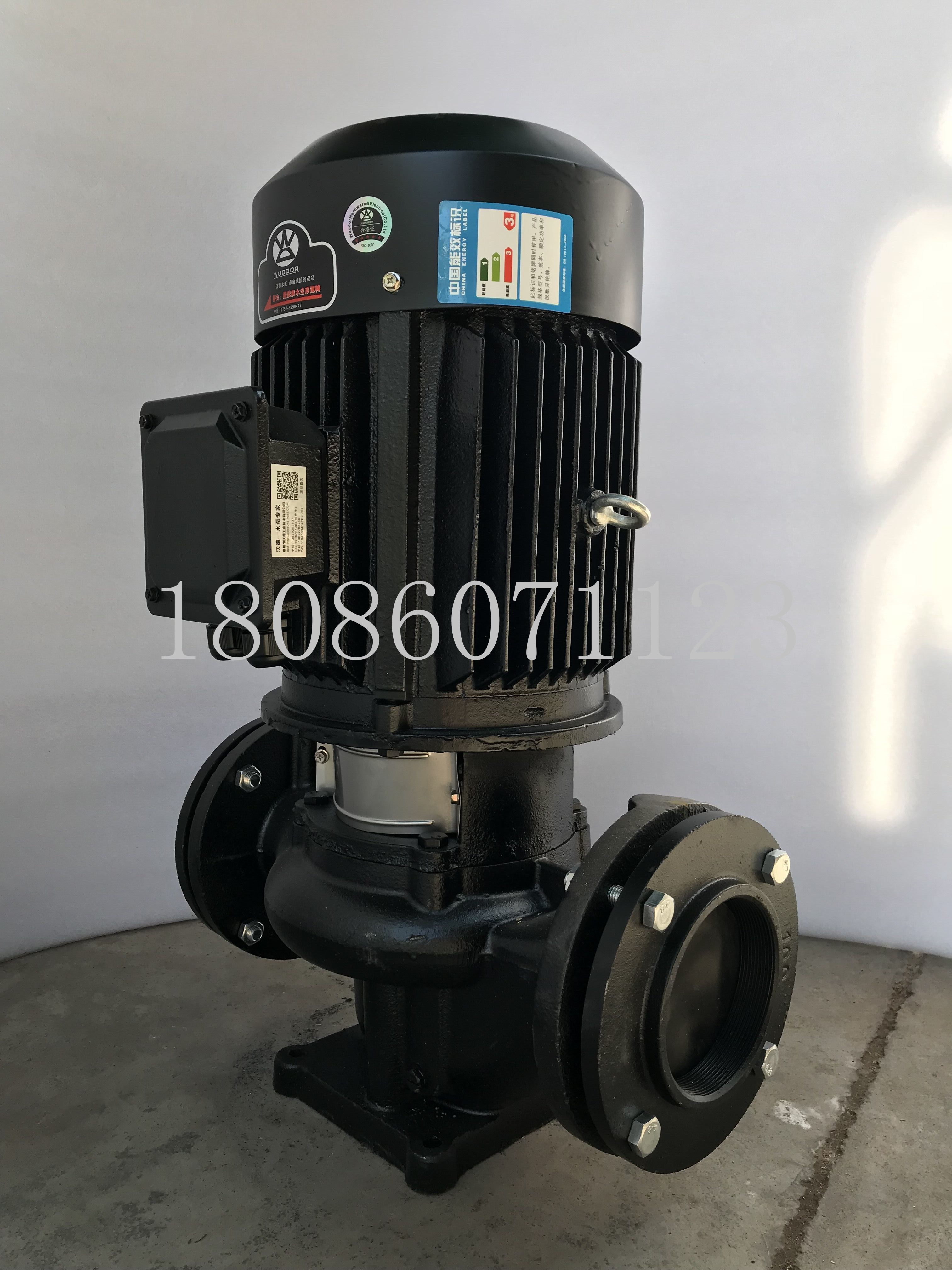 供应管道泵 YLGC50-15 立式冷冻水循环泵 管道增压泵1.5kw暖气管道供水泵图片