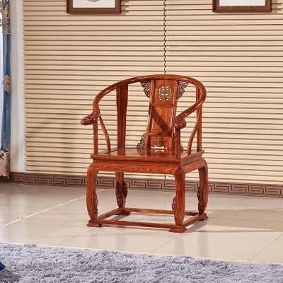 花梨木实木红木皇宫椅三件套新中式明清刺猬紫檀太师椅明式圈椅