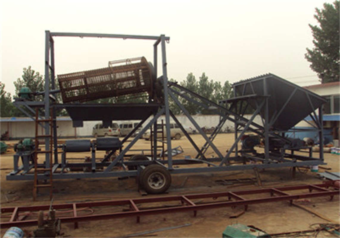 青州永得利供应时产50方型简易筛沙机|轮式可移动