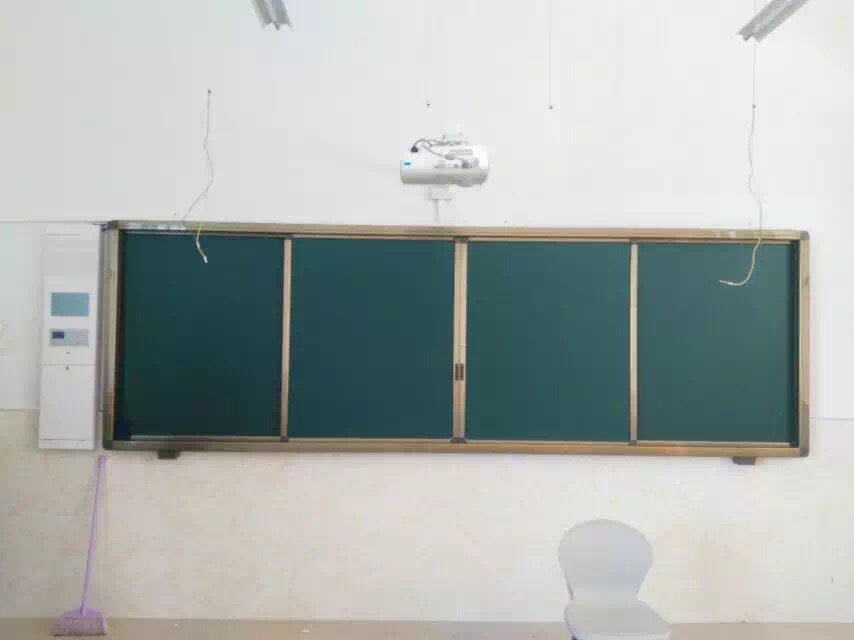 教室推拉黑板推拉绿板米黄板二块板四块板