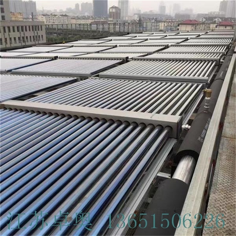 武汉铭良汽车工业有限公司35吨太阳能热水工程126组太阳能热水工程图片