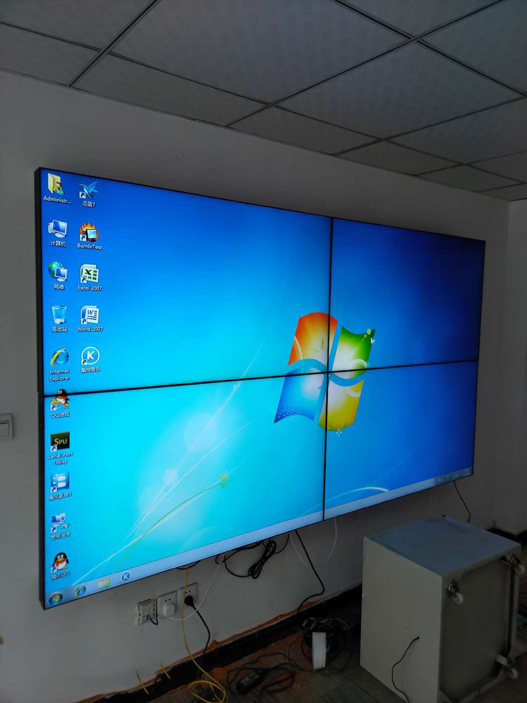 三星55寸高清LECD液晶拼接屏电视墙大屏幕监控会议室显示器