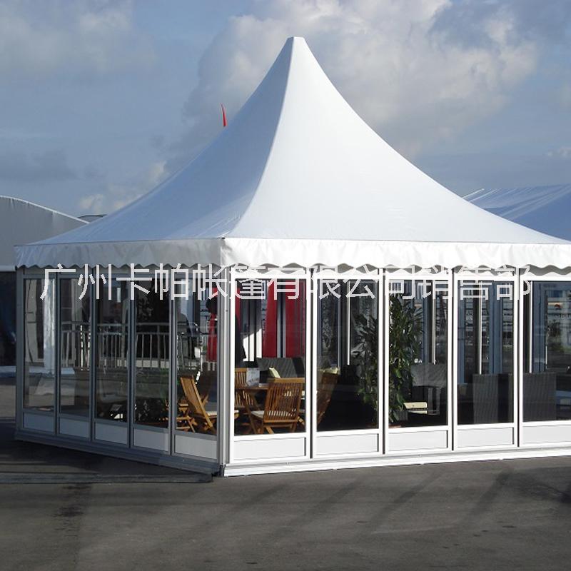 厂家提供欧式铝合金尖顶篷出租 清远户外活动广告帐篷定制租赁