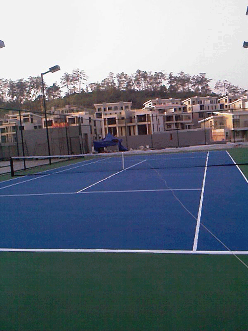供应塑胶网球场 网球场尺寸 网球场面积 网球场施工