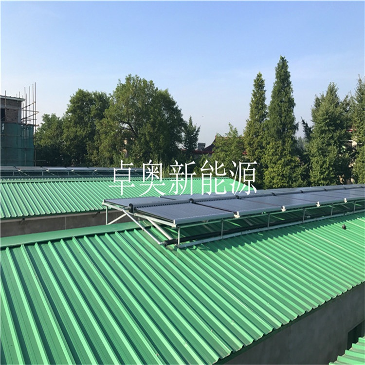 扬州晨洁日化有限公司22组太阳能集热器10吨太阳能热水工程 太阳能热水系统