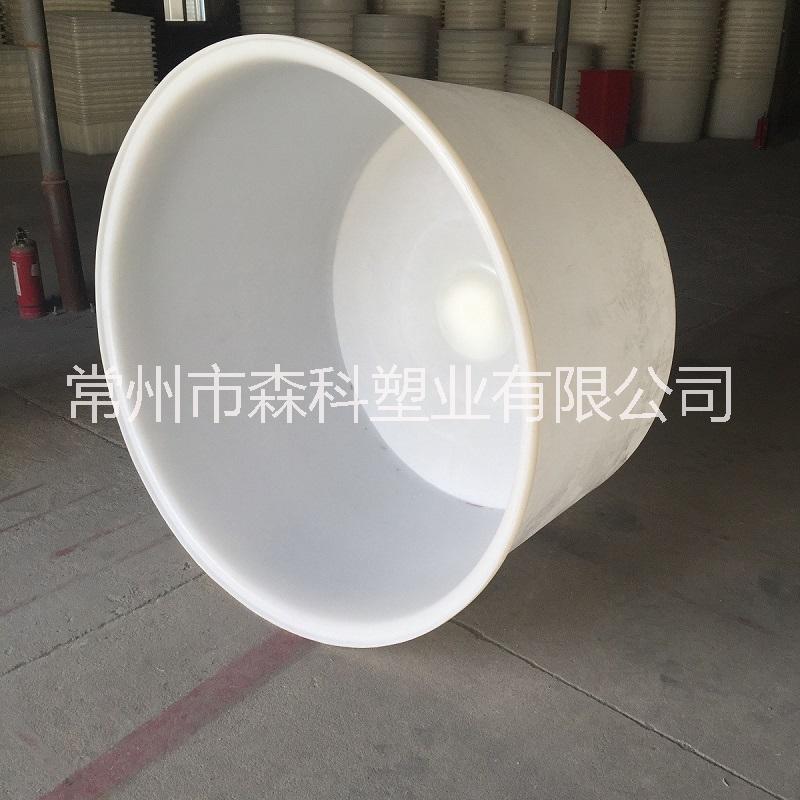 1500L塑料圆桶 牛筋塑胶桶 酿酒发酵腌制桶 pe材质大开口塑料桶带盖（选配）图片