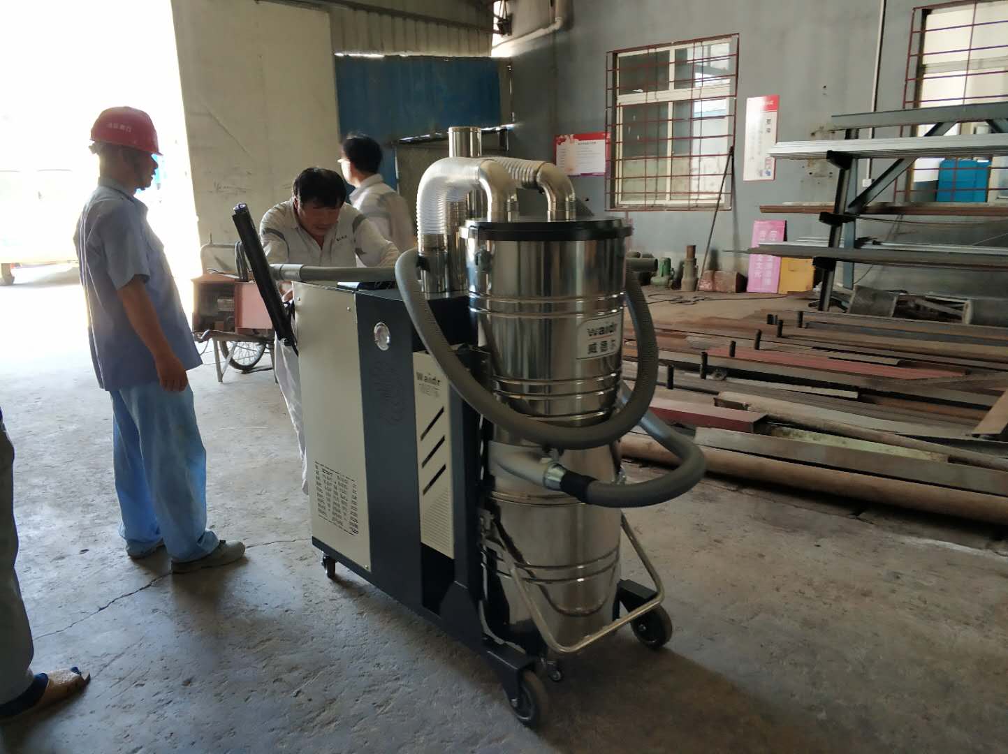 自动反吹工业吸尘器C007AI水泥厂灌装车间用吸尘器上海厂家图片