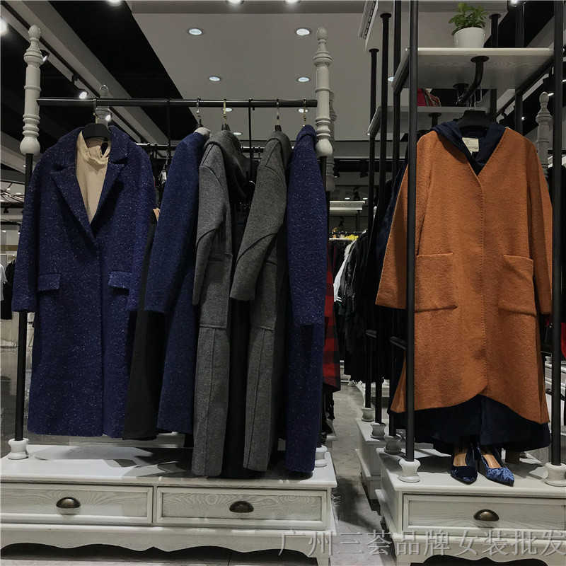 北京一线品牌阳光里的汀兰18秋冬品牌女装折扣走份批发哪里便宜