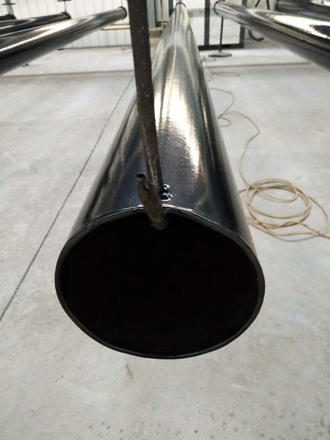 热浸塑钢管供应商山东济南轩驰热浸塑钢管厂家生产