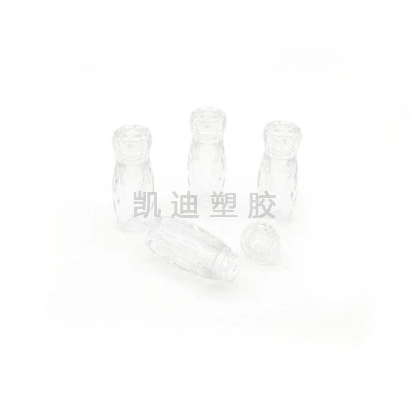 厂家直供定制高档注塑 8241旋盖透明菱形钻眼影膏瓶