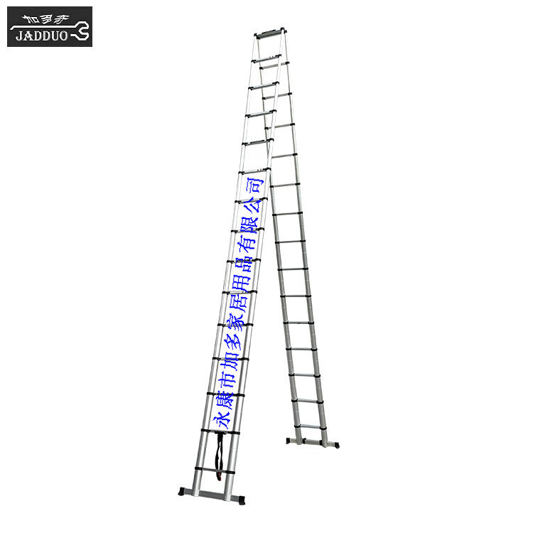 厂家供应家用人字梯伸缩梯子铝合金  人字6.2+6.2米伸缩梯铝合金 人字铝合金伸缩梯
