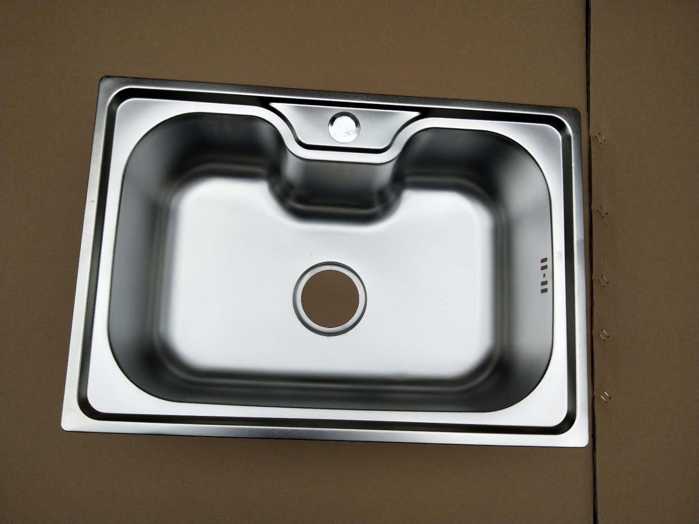 出口水槽厨房手工水槽套餐带沥水板304不锈钢洗菜盆大双槽图片