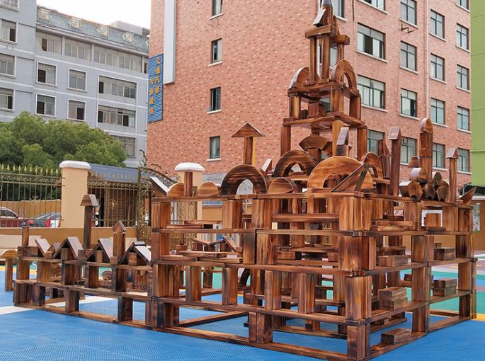 儿童炭烧积木.实木碳化积木.幼儿园儿童玩具.益智玩具.原木积木