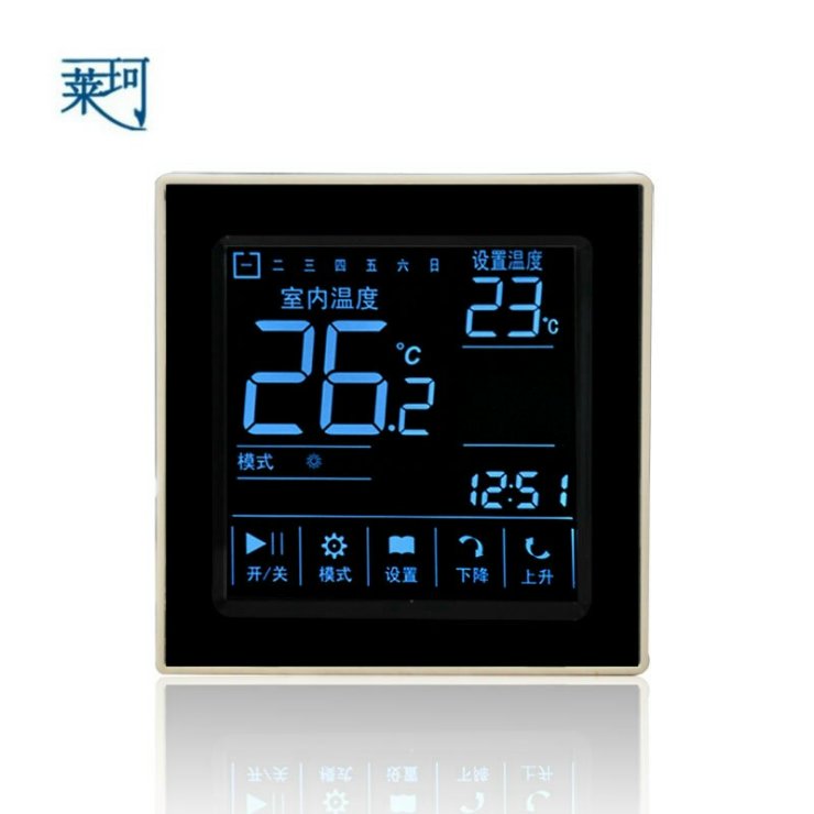 D303电采暖触摸屏液晶温控器 D303电采暖触摸屏温控器开关 D303电采暖触摸屏温控器现货