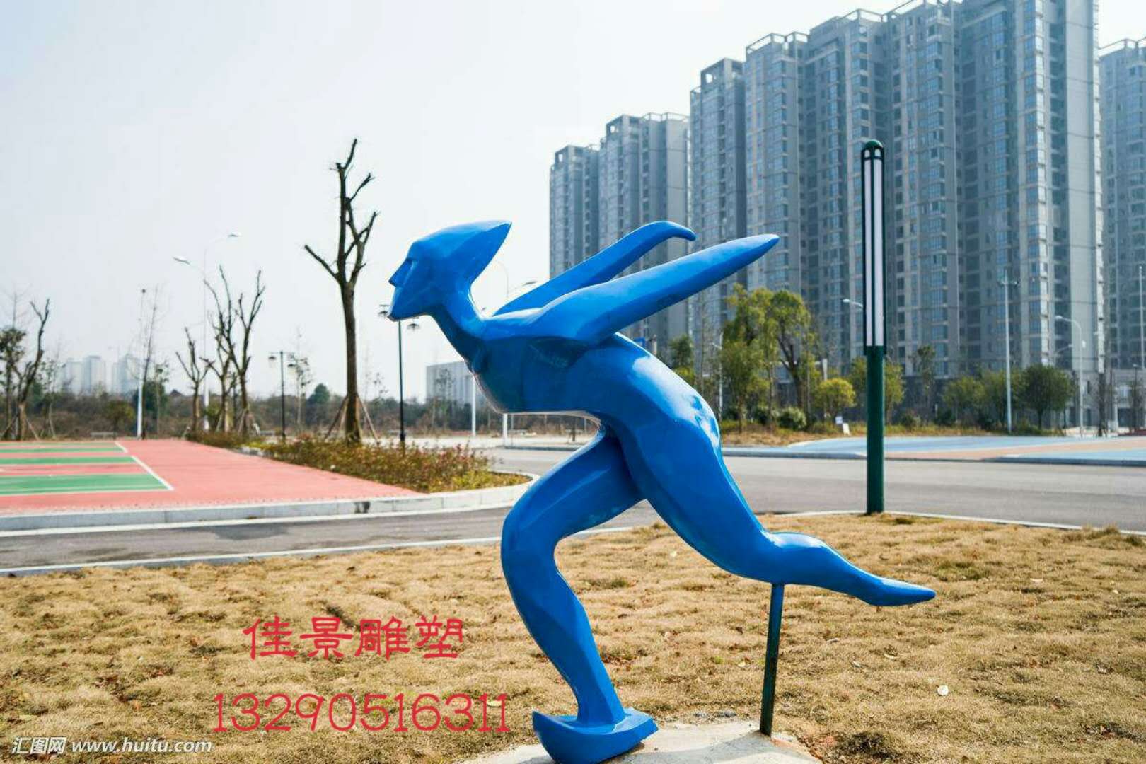 体育项目不锈钢人物雕塑