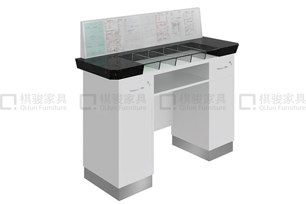 中国邮政银行双面填单台家具专业定制 中国邮政银行办公家具双面填单台