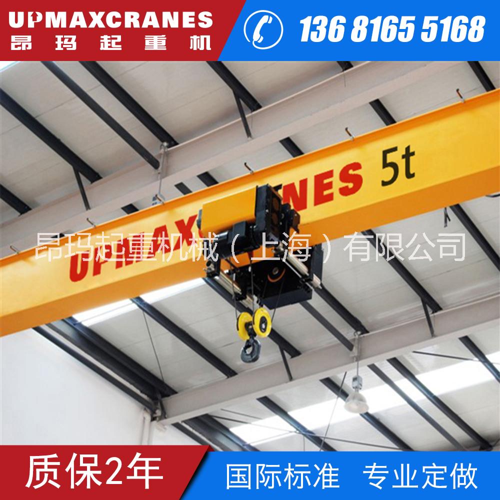 上海厂家直供5吨跨度22.5米优质欧式单梁桥式起重机双梁行车图片