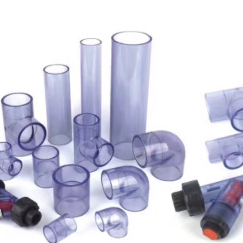 透明PVC直接头工厂直销  CLEAR-PVC 硬质  透明PVC直接头  化工外套管使用