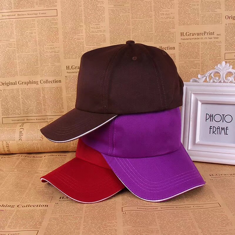 西安广告帽子定制纯棉斜纹帽子印刷