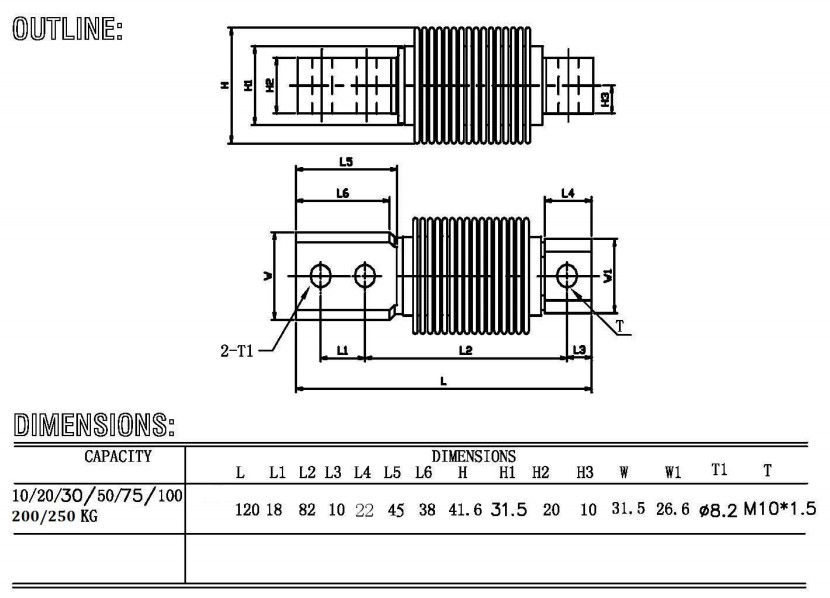 美国世铨（威世）称重传感器HBB-10-50-100-200kg-250kg