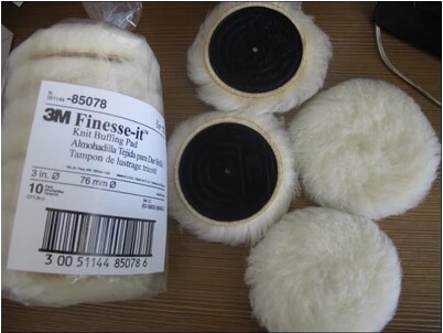 3M85078羊毛球3寸长毛纯进口羊毛抛光轮图片