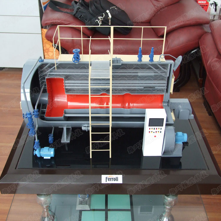 模型制作锅炉解剖模型定制仿真锅炉内胆定做换热器热交换器模型图片