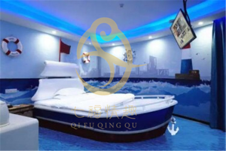 七福厂家直销电动床主题酒店宾馆水床情趣家具海盗船型床震动床图片