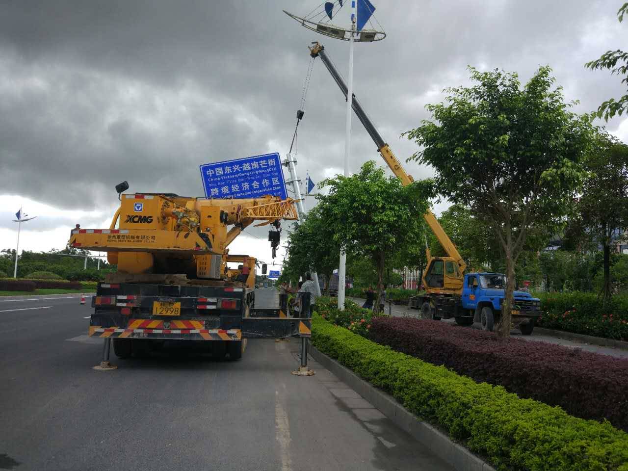 南宁市电力杆号牌厂家供应用于道路指示的广西反光标志牌厂家交通指示牌道路 电力杆号牌