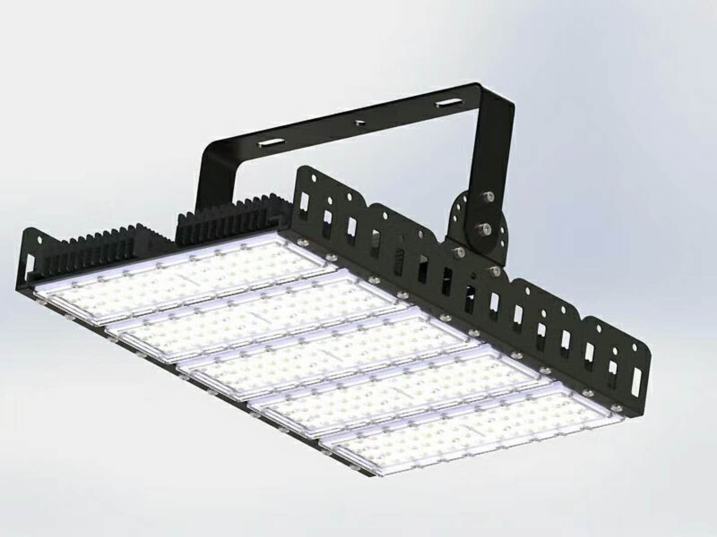 250w五模组泛光灯厂家 贵阳主干道高速公路led投射灯 新型平板压铸照明灯