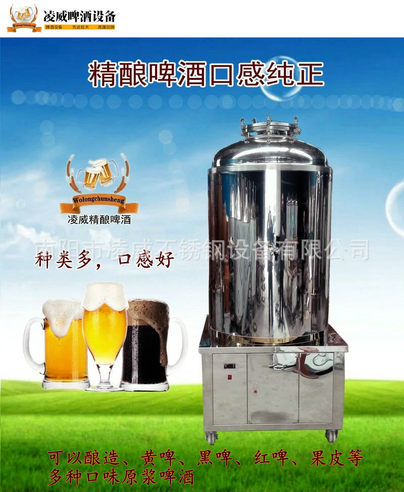 啤酒设备不锈钢发酵罐自酿啤酒设备扎啤机小型啤酒设备