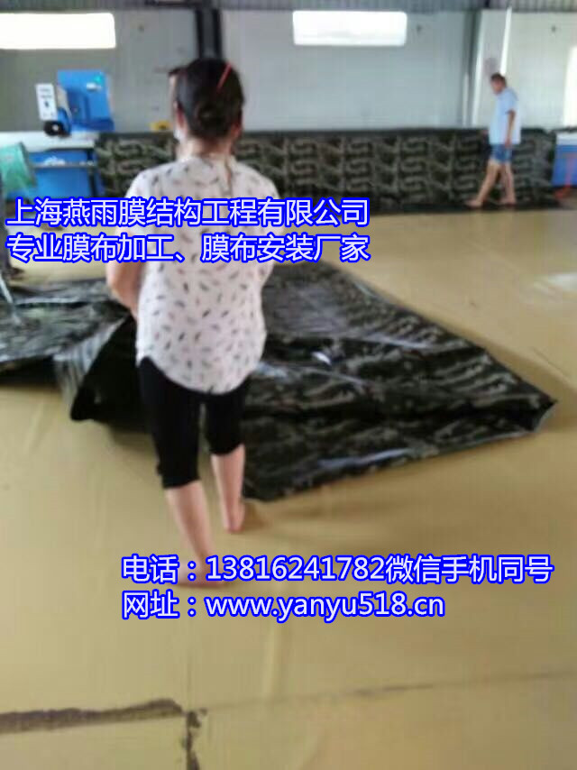 上海燕雨PVC建筑膜布加工 国产PVDF车棚膜材加工安装
