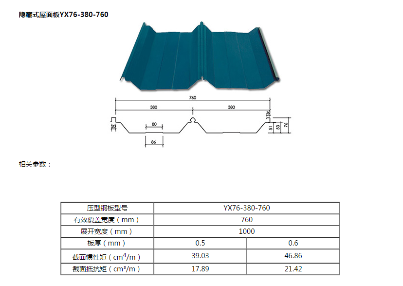 角驰760型彩钢板批发