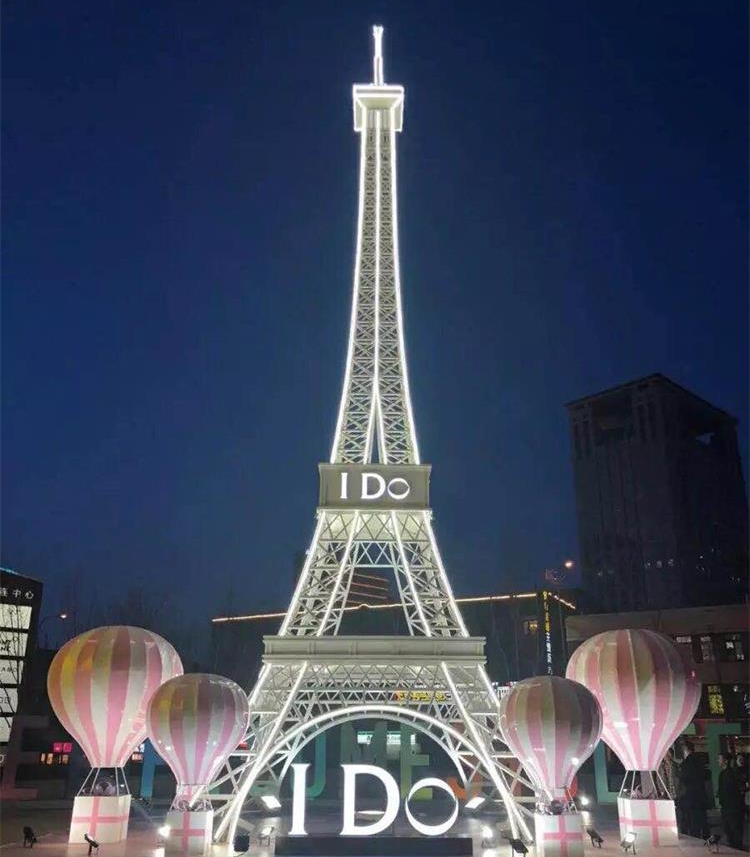 大型铁塔 厂家直销 大型埃菲尔铁塔巴黎铁塔 婚纱摄影道具铁塔