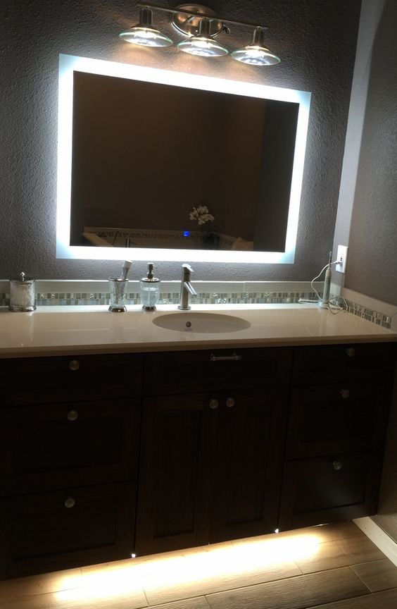LED灯镜浴室镜壁挂带灯化妆镜卫生间镜子圆形卫浴镜智能镜子圆镜